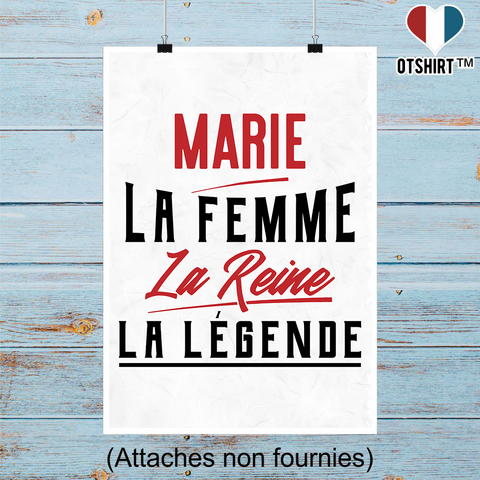 Affiche marie la femme la reine la légende