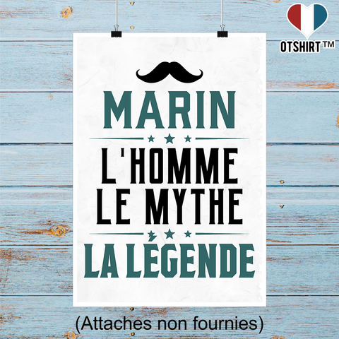 Affiche marin l'homme le mythe la légende