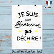 Affiche marraine qui déchire