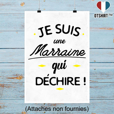 Affiche marraine qui déchire