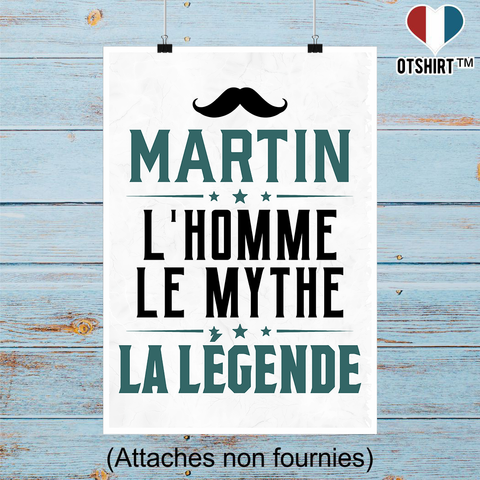 Affiche martin l'homme le mythe la légende
