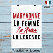 Affiche maryvonne la femme la reine la légende