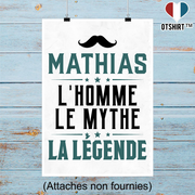 Affiche mathias l'homme le mythe la légende
