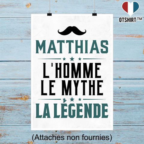 Affiche matthias l'homme le mythe la légende
