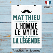 Affiche matthieu l'homme le mythe la légende