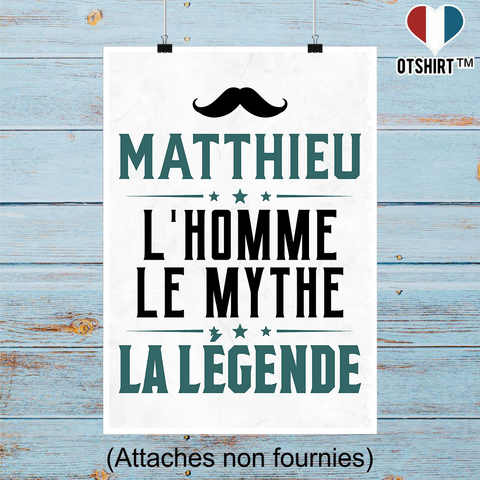 Affiche matthieu l'homme le mythe la légende