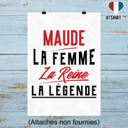 Affiche maude la femme la reine la légende