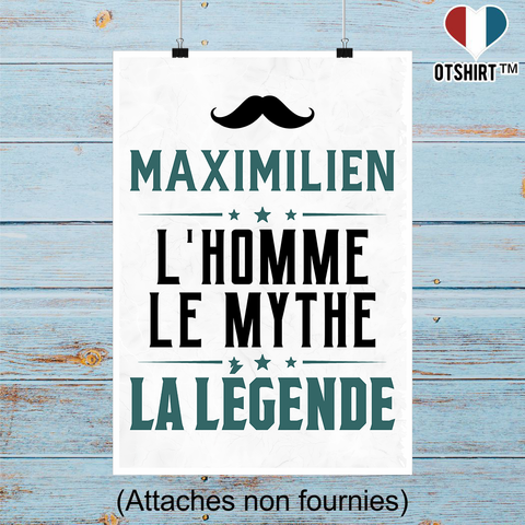 Affiche maximilien l'homme le mythe la légende
