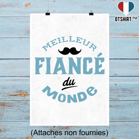 Affiche meilleur fiancé du monde