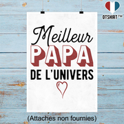 Affiche meilleur papa de l'univers