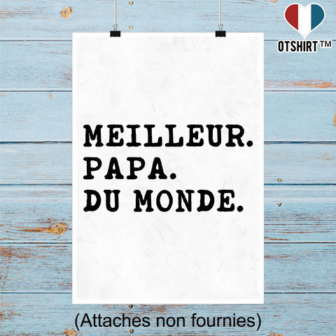 Affiche meilleur papa du monde 2