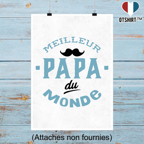 Affiche meilleur papa du monde