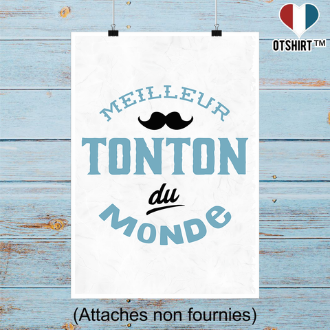 Affiche meilleur tonton du monde