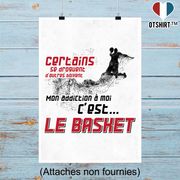 Affiche mon addiction le basket