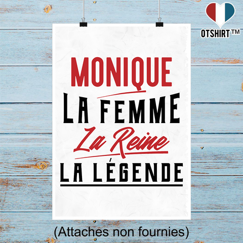 Affiche monique la femme la reine la légende
