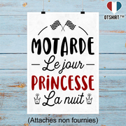 Affiche motarde et princesse