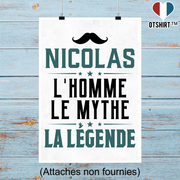 Affiche nicolas l'homme le mythe la légende
