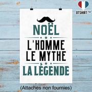 Affiche noël l'homme le mythe la légende