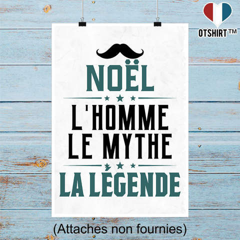 Affiche noël l'homme le mythe la légende