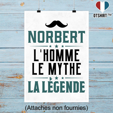 Affiche norbert l'homme le mythe la légende