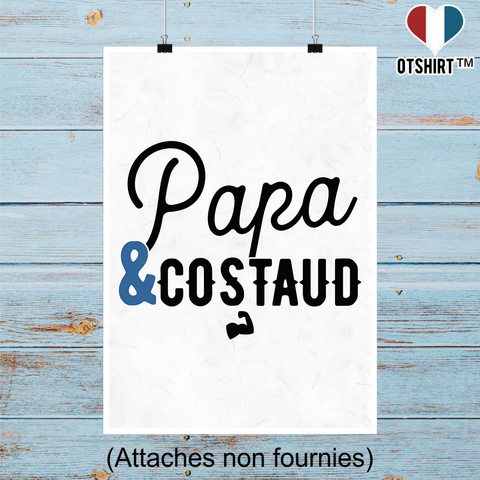 Affiche papa & costaud