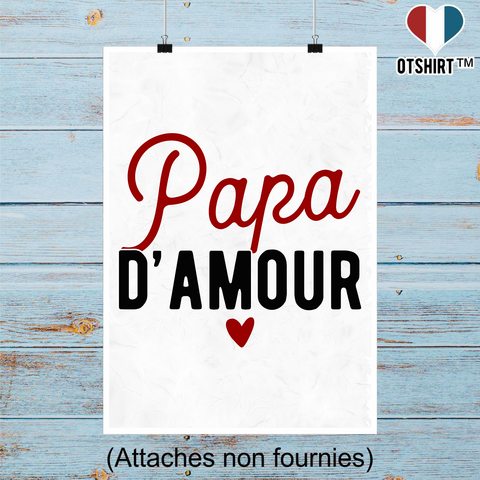 Affiche papa d'amour