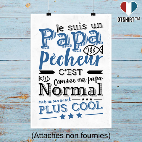 Affiche papa pêcheur 2