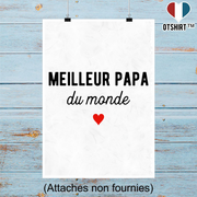 Affiche pas cher meilleur papa du monde