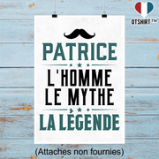 Affiche patrice l'homme le mythe la légende