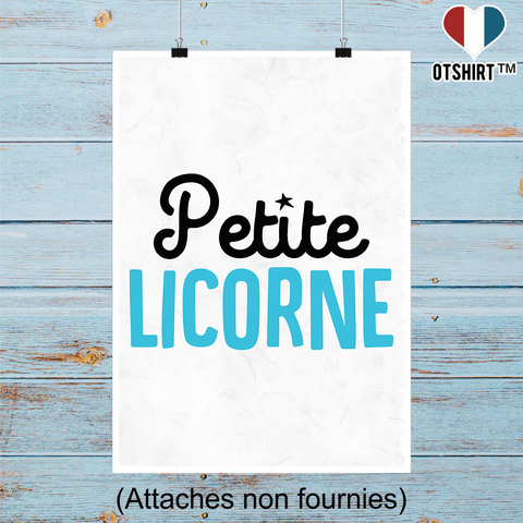 Affiche petite licorne