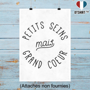 Affiche petits seins mais grand coeur