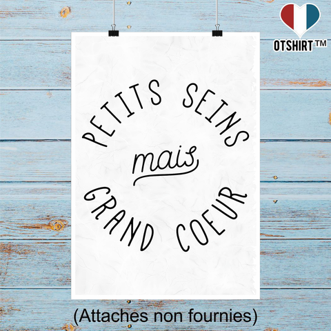 Affiche petits seins mais grand coeur