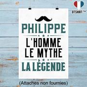 Affiche philippe l'homme le mythe la légende