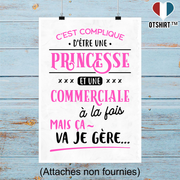 Affiche princesse et commerciale