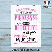 Affiche princesse et détective