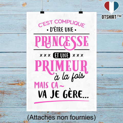 Affiche princesse et primeur