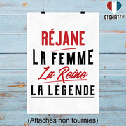 Affiche réjane la femme la reine la légende