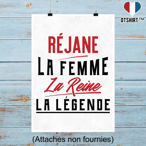 Affiche réjane la femme la reine la légende