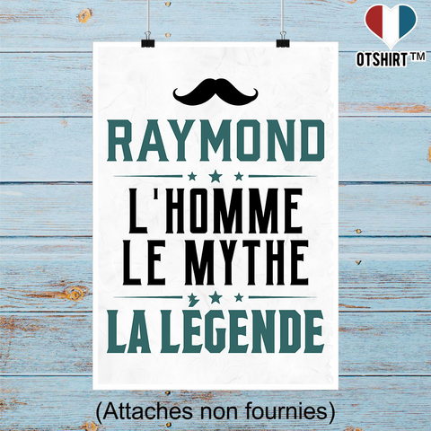 Affiche raymond l'homme le mythe la légende