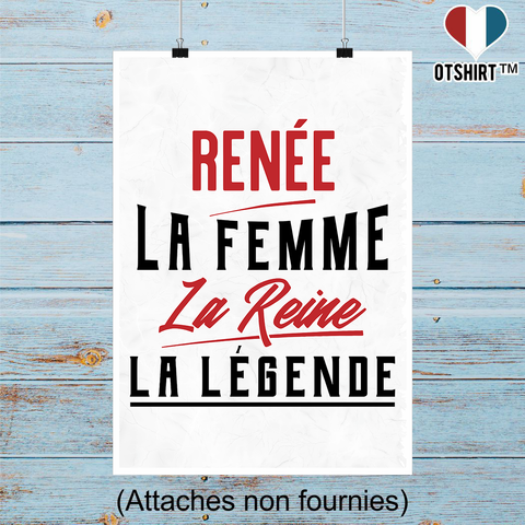 Affiche renée la femme la reine la légende