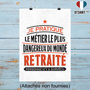 Affiche retraité personne n'y a survécu