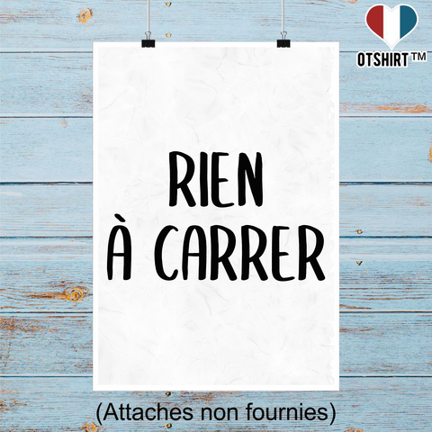 Affiche rien à carrer