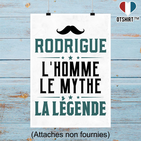 Affiche rodrigue l'homme le mythe la légende