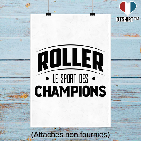 Affiche roller le sport des champions