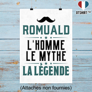 Affiche romuald l'homme le mythe la légende