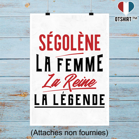 Affiche ségolène la femme la reine la légende