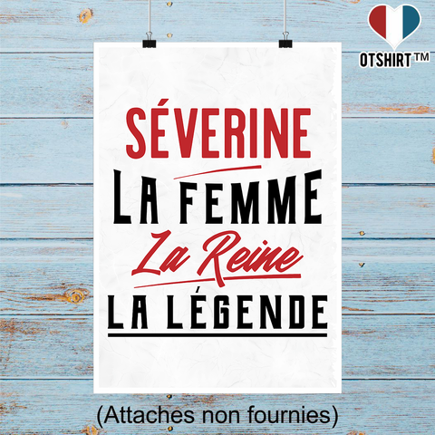Affiche séverine la femme la reine la légende