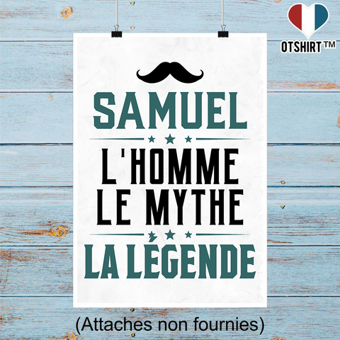 Affiche samuel l'homme le mythe la légende
