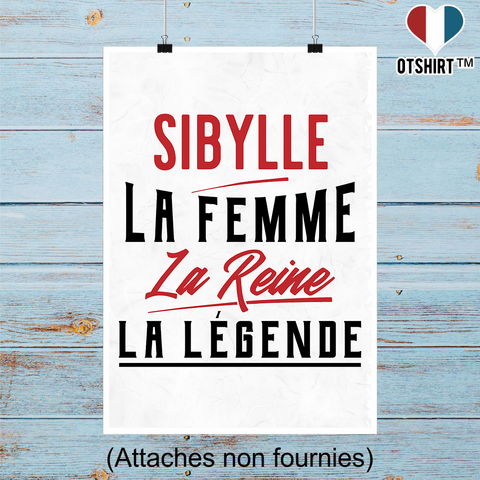 Affiche sibylle la femme la reine la légende