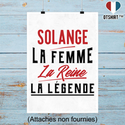 Affiche solange la femme la reine la légende